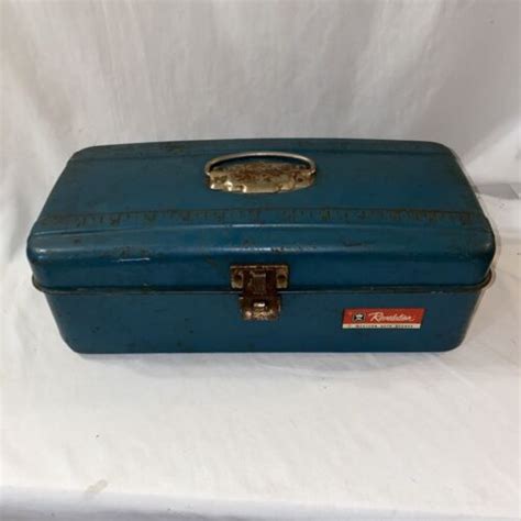 Western Auto Vintage Revelation 1951 Metal Tool/Tackle Box